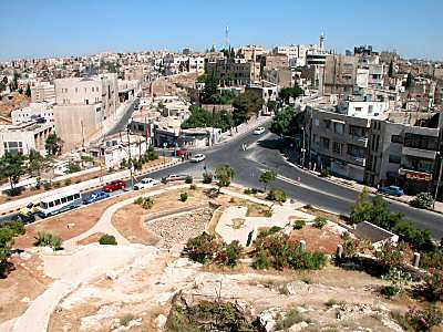 Amman Citadel northern end view to northwest