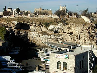 Gordon's Calvary, escarpment from south