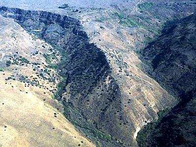 Gamla aerial from west